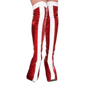 Women's DC Superheroes Costume Wonder Woman Boot Tops BRAND NEW without tag.